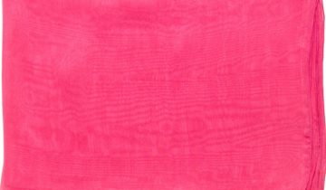 Echarpe en soie 67×180, mousseline de soie unie – Fuchsia