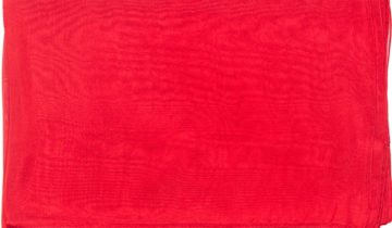 Echarpe en soie 67×180, mousseline de soie unie – Rouge