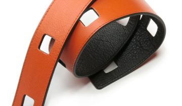 Ceinture femme en cuir pour Foulards – Orange