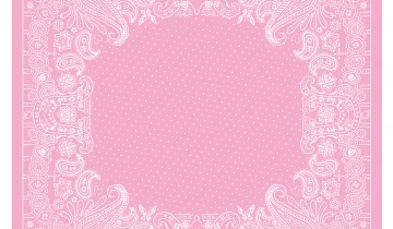 Carré en coton et soie 67 imprimé Bandana – Rose