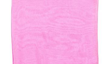 Echarpe en soie 43×160, mousseline de soie unie – Rose Hortensia